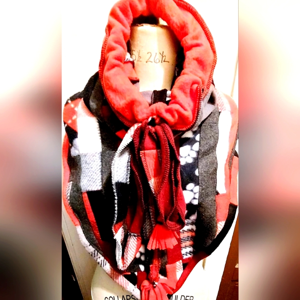 Upcycled Hoodie Scarf